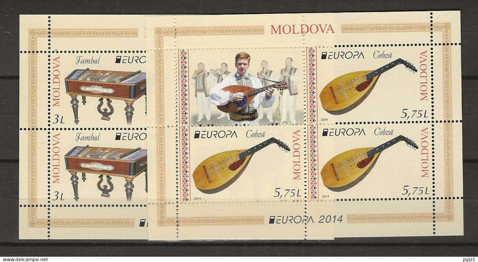 2014 MNH Cept Moldavia Booklet.panes - 2014