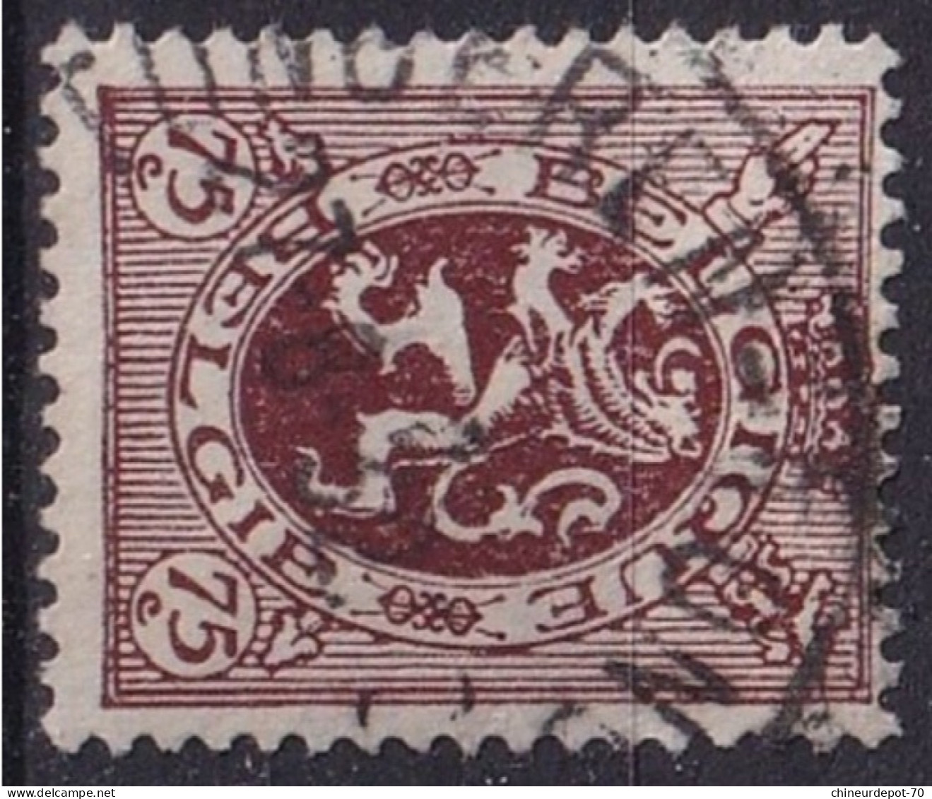 Lion Héraldique CACHET BRUXELLES LIERRE HUY HOEI - 1929-1937 Heraldischer Löwe