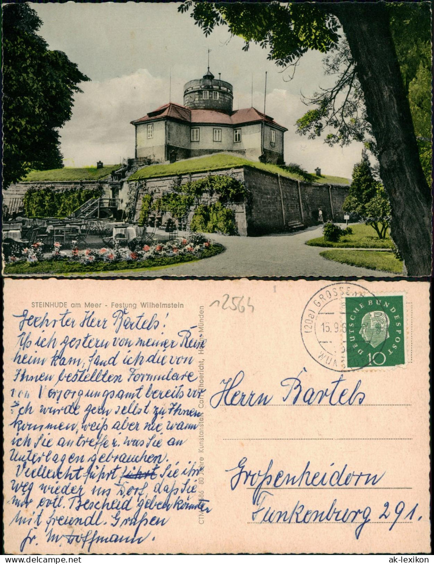 Ansichtskarte Wunstorf Insel Wilhelmstein Mit Festung 1964 - Wunstorf