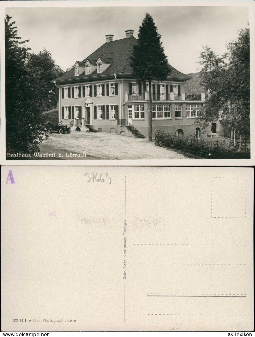 Ansichtskarte Waidhof-Rheinfelden (Baden) Gasthaus Waidhof B. Lörrach 1933 - Rheinfelden