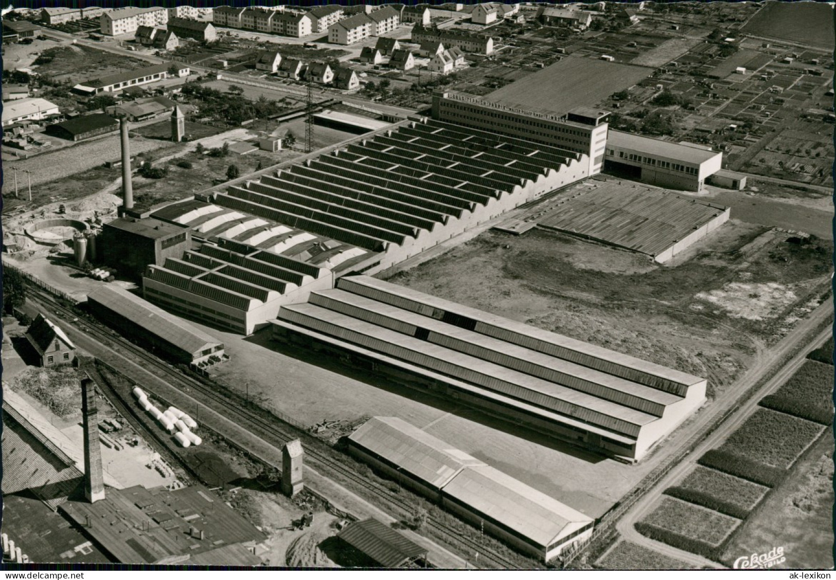 Ansichtskarte Einbeck Luftbild Globus-Teppich Fabrik 1963 - Einbeck