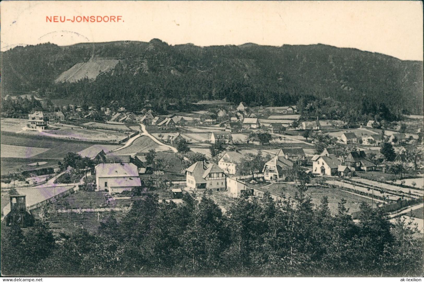 Ansichtskarte Jonsdorf Neu-Jonsdorf 1913 - Jonsdorf