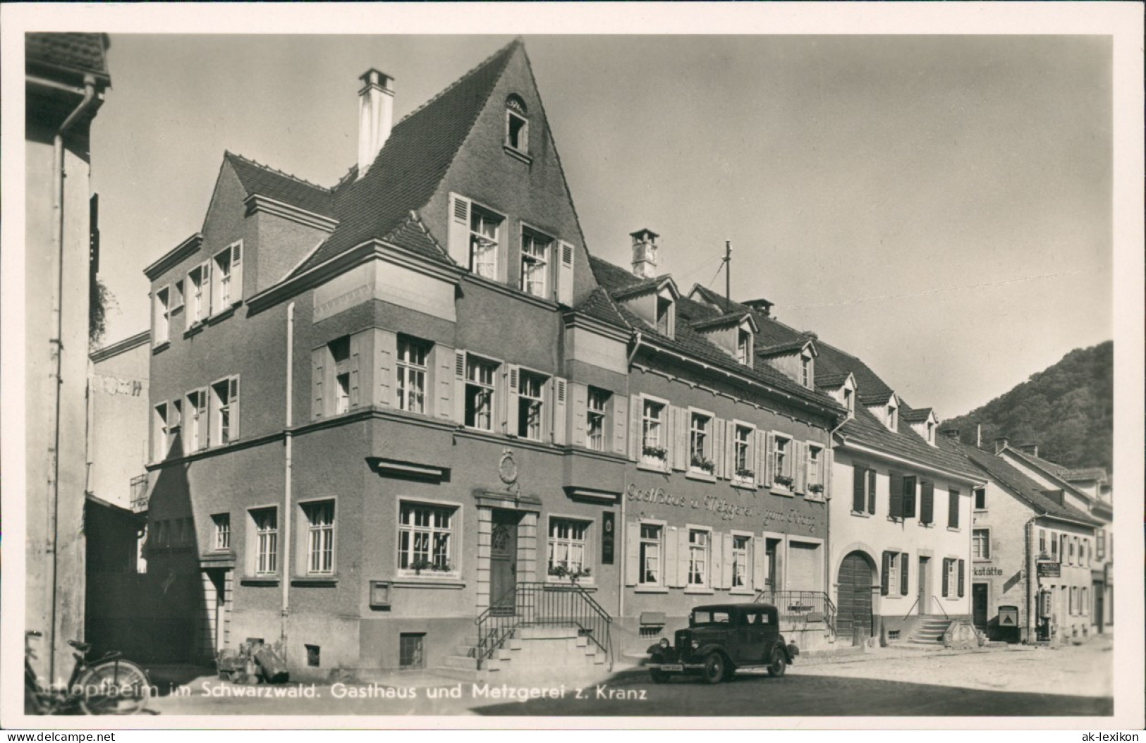 Ansichtskarte Schopfheim Gasthaus Und Metzgerei Zum Kranz 1940 - Schopfheim