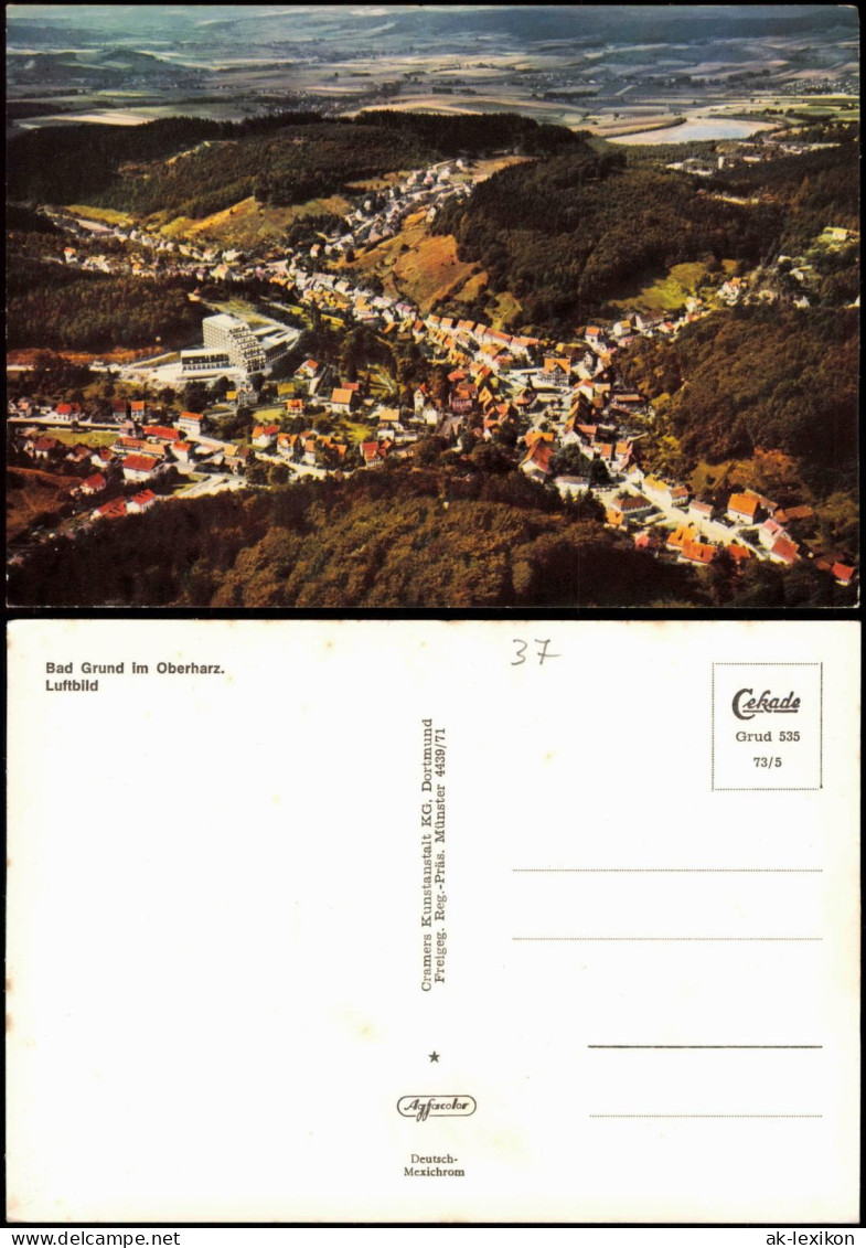 Ansichtskarte Bad Grund (Harz) Luftbild Luftaufnahme 1973 - Bad Grund