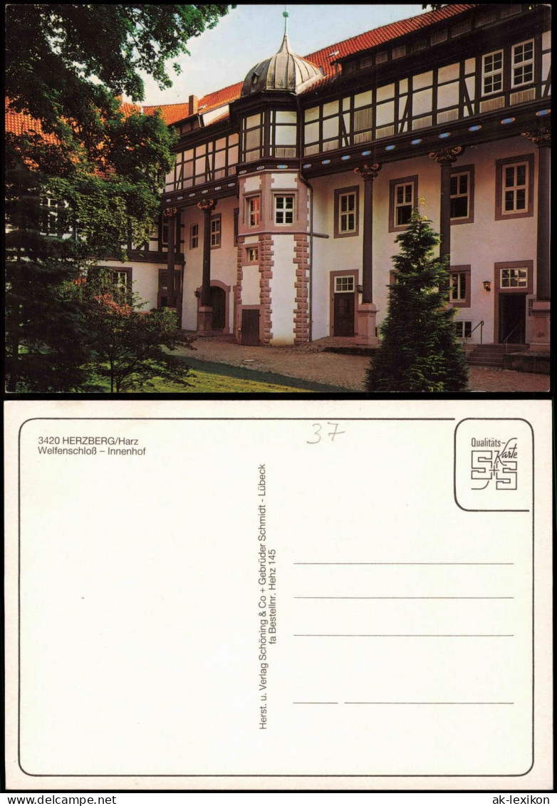 Ansichtskarte Herzberg (Harz) Welfenschloss Innenhof 2000 - Herzberg