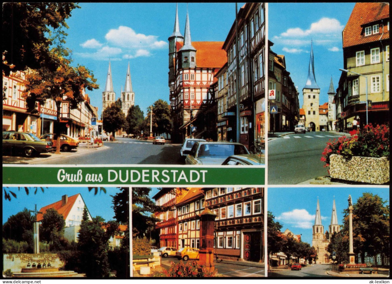 Ansichtskarte Duderstadt Mehrbildkarte Mit 5 Ortsansichten 1980 - Duderstadt