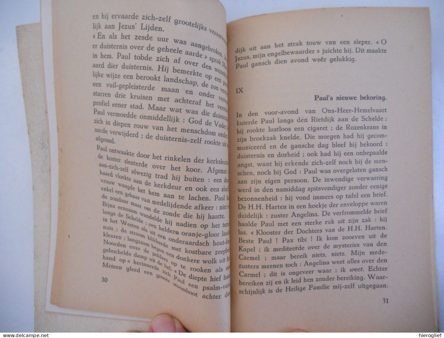 HET INWENDIG LEVEN VAN PAUL Door Karel Van Den Oever ° & + Antwerpen  1921 De Nederlandsche Boekhandel - Littérature