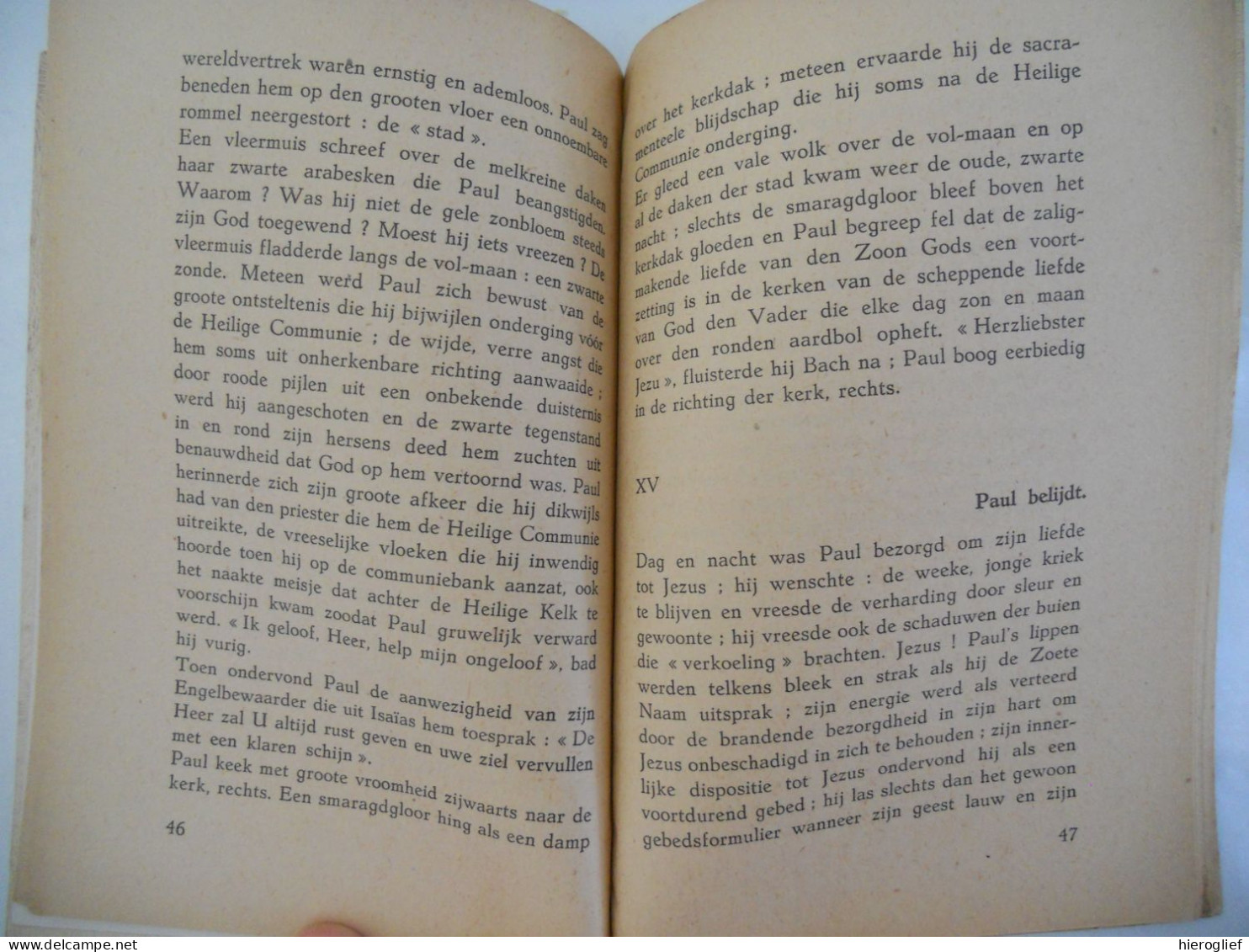 HET INWENDIG LEVEN VAN PAUL Door Karel Van Den Oever ° & + Antwerpen  1921 De Nederlandsche Boekhandel - Letteratura