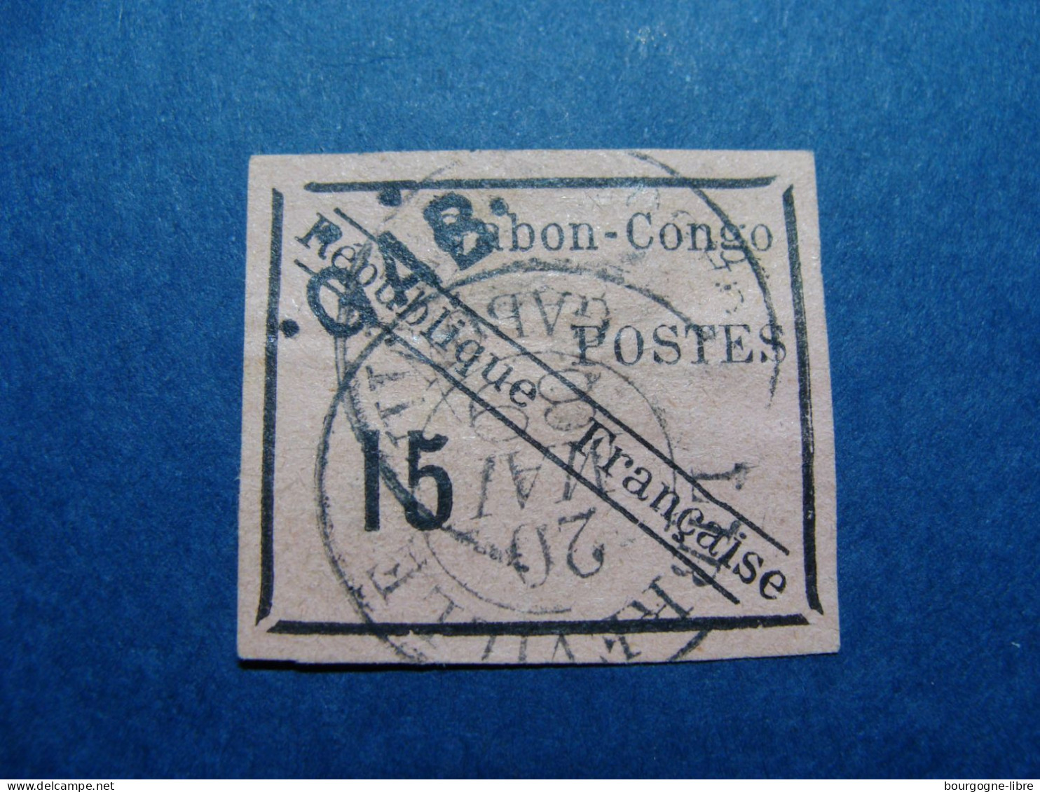 GABON N°14 DIT FAUX DE FOURNIER - Used Stamps