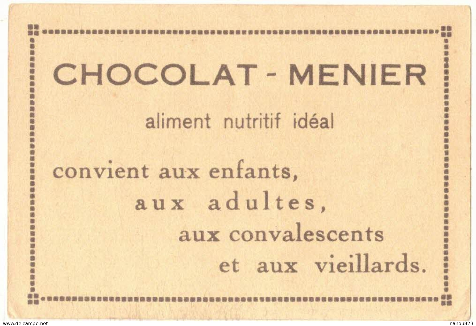 IMAGE CHROMO CHOCOLAT MENIER ALIMENT NUTRITIF 33 LONDRES BURLINGTON HOUSE SIEGE INSTITUTIONS ARTISTIQUES ET SCIENTIFIQUE - Menier