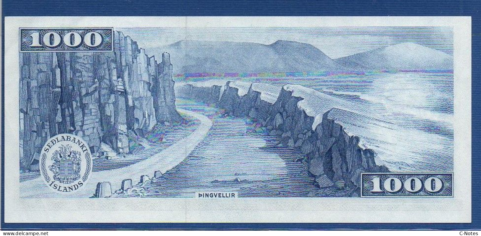 ICELAND - P.46 A10 – 1000 Krónur L. 29.03.1961 XF/AU, S/n EA8272448 - Signatures: G. Hjartarson & D. Olafsson - Islandia