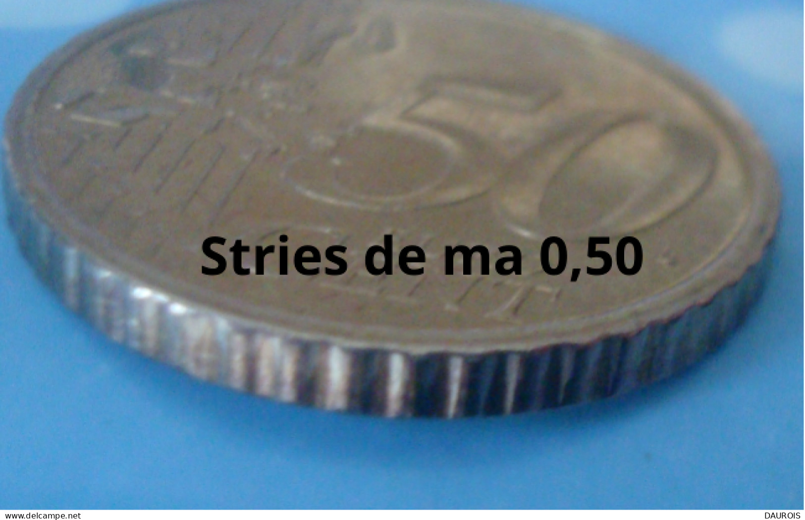 Erreur De Stries Sur Cette 0,50 Cent Euro Portugal 2002 - Portogallo