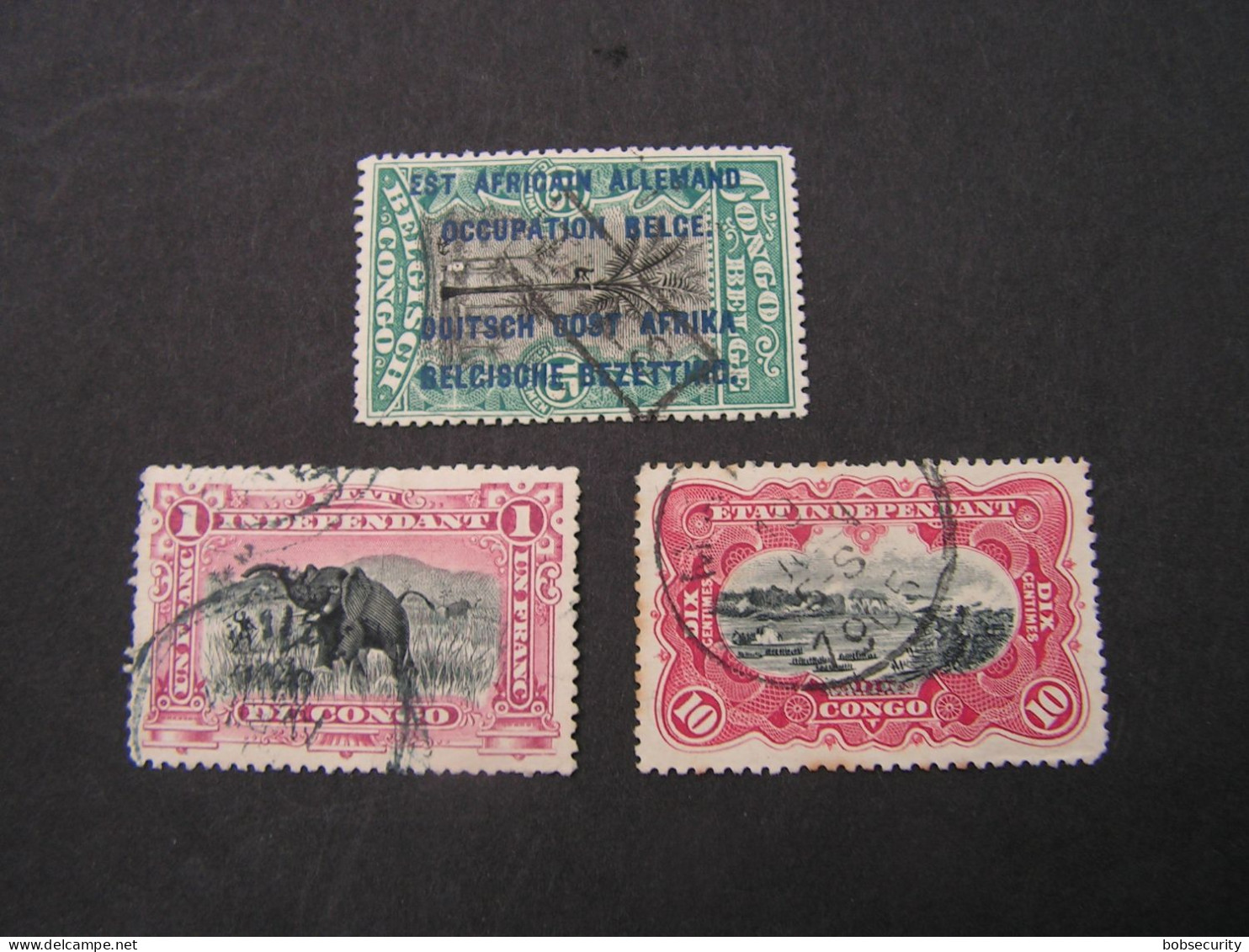 Congo Belge Lot ,  3 Old Stamps - Gebraucht
