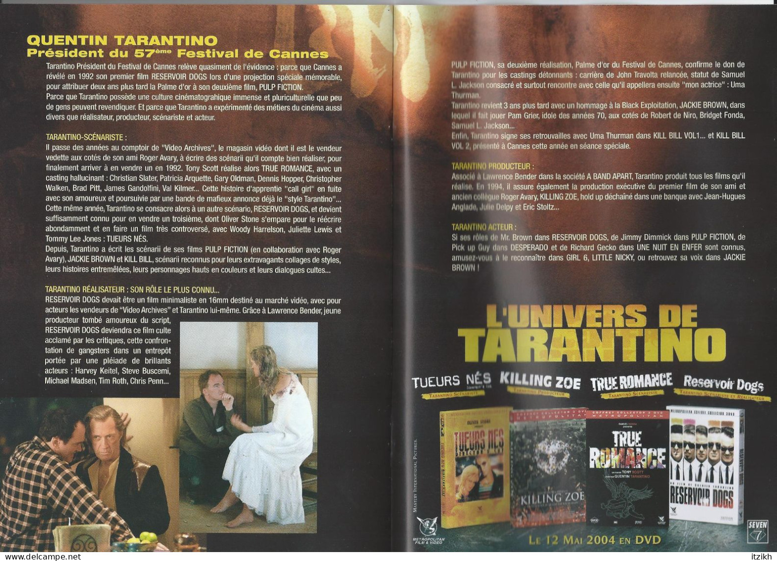 Kill Bill Volume 2 2004 Tarentino Thurman Carradine Madsen Hannah Liu Parks Swenson Livret 8 Pages Publicité Etat Neuf - Cinema Advertisement