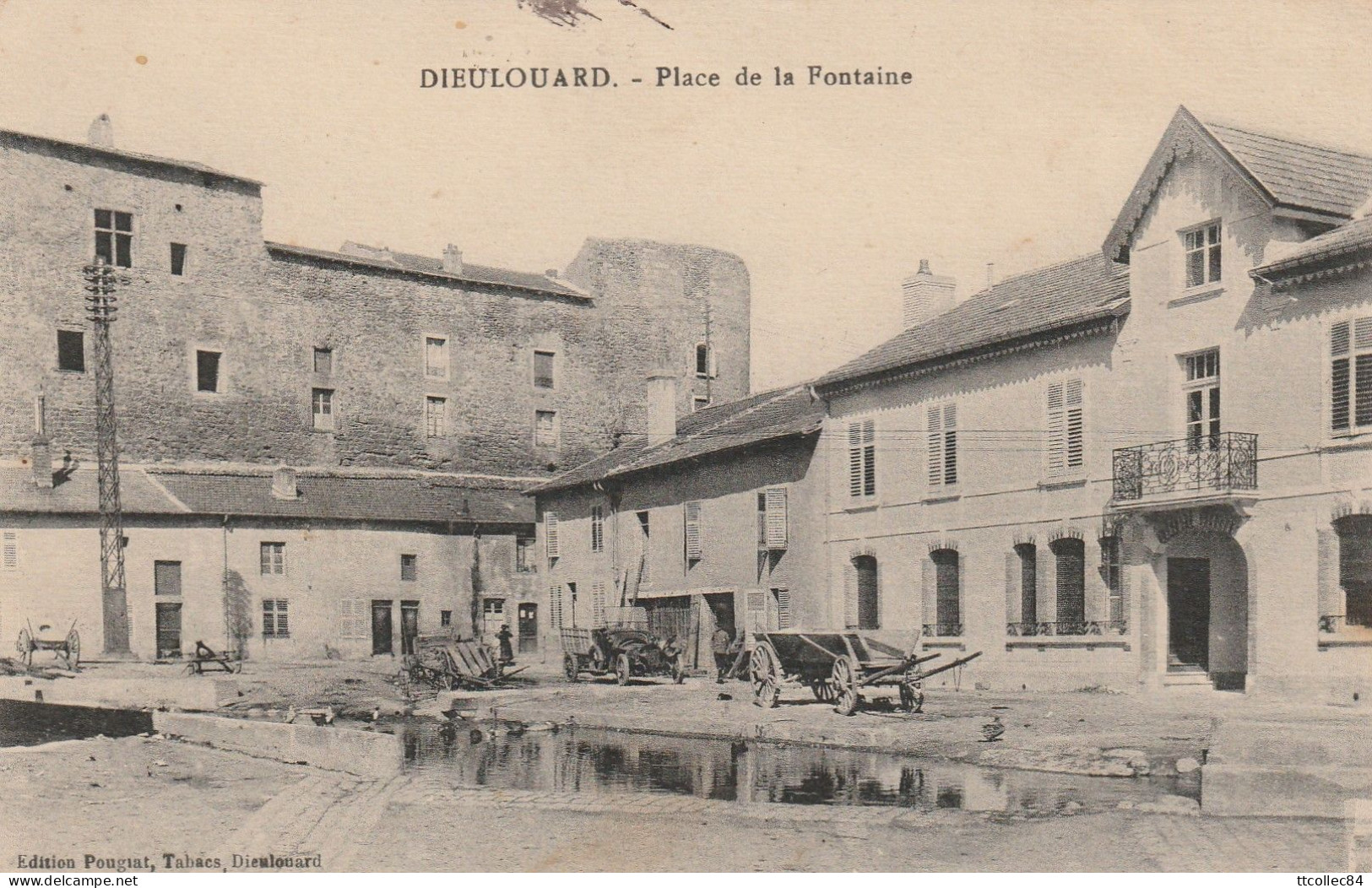 CPA-54-DIEULOUARD-Place De La Fontaine - Dieulouard