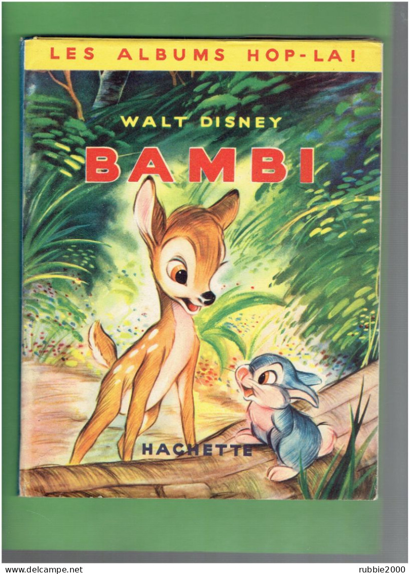 ALBUM A SYSTEME 1949 EDITION ORIGINALE BAMBI WALT DISNEY HACHETTE LES ALBUMS HOP LA ! EDITION POP UP - Disney