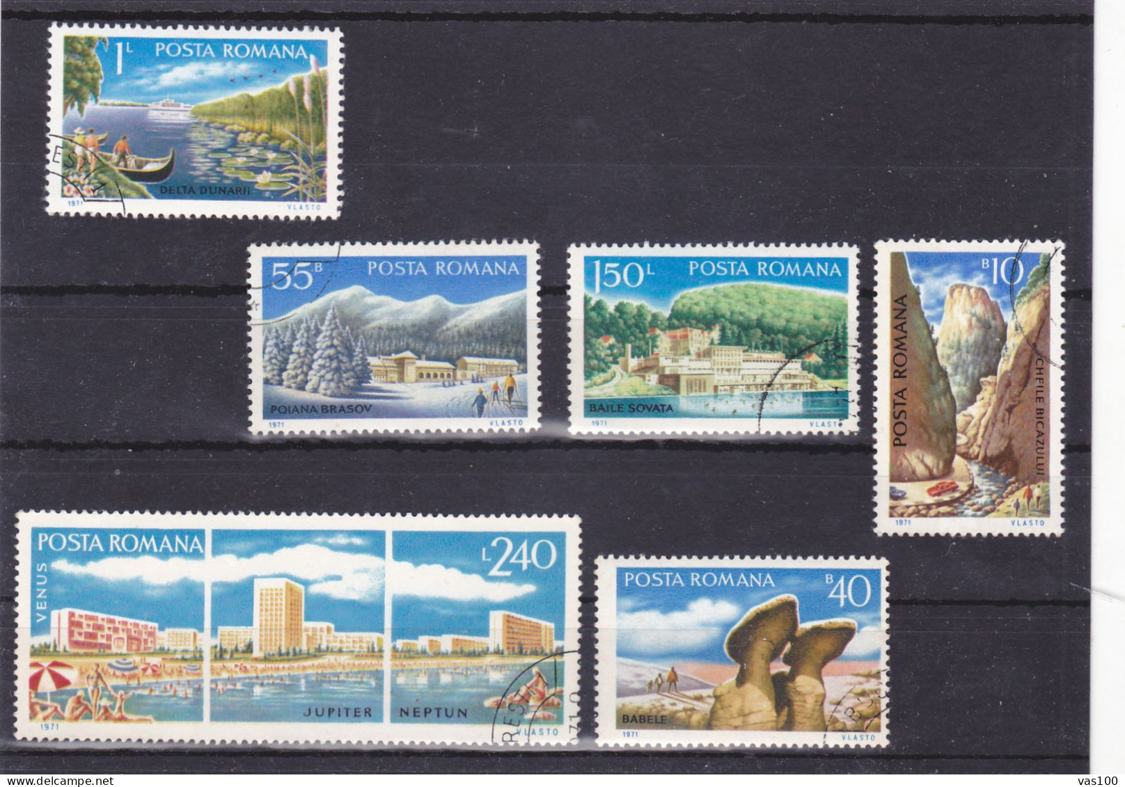 Rumänien-Romania 1971 Mi. 2921-26 Postfrisch Tourismus USED - Gebraucht