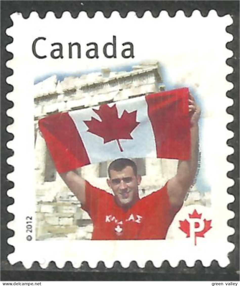 Canada Olympic Athlete Olympique Londres London Drapeau Flag Mint No Gum (405) - Summer 2012: London