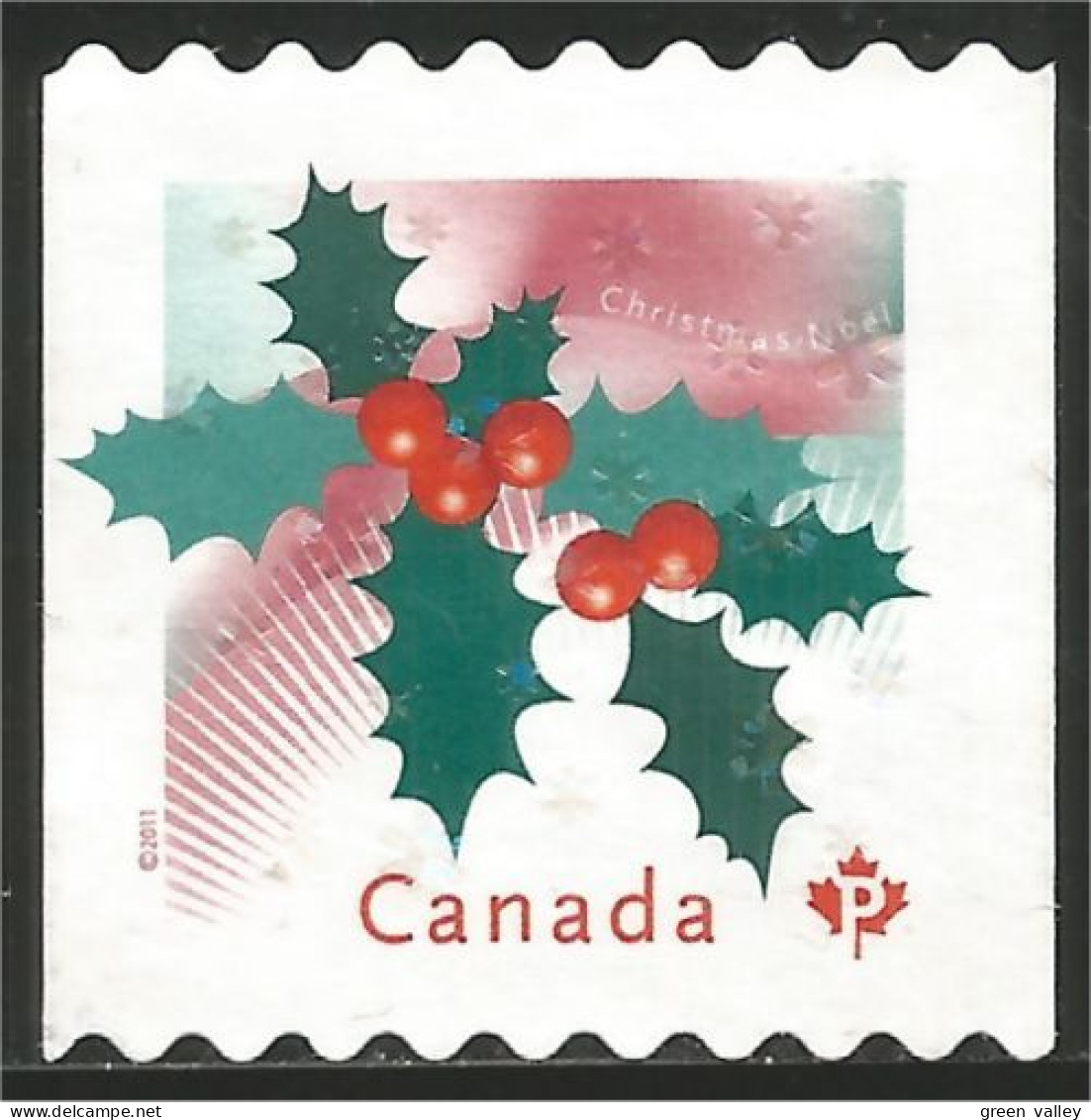 Canada Christmas Noel Houx Holly Weihnachten Mint No Gum (67) - Neufs
