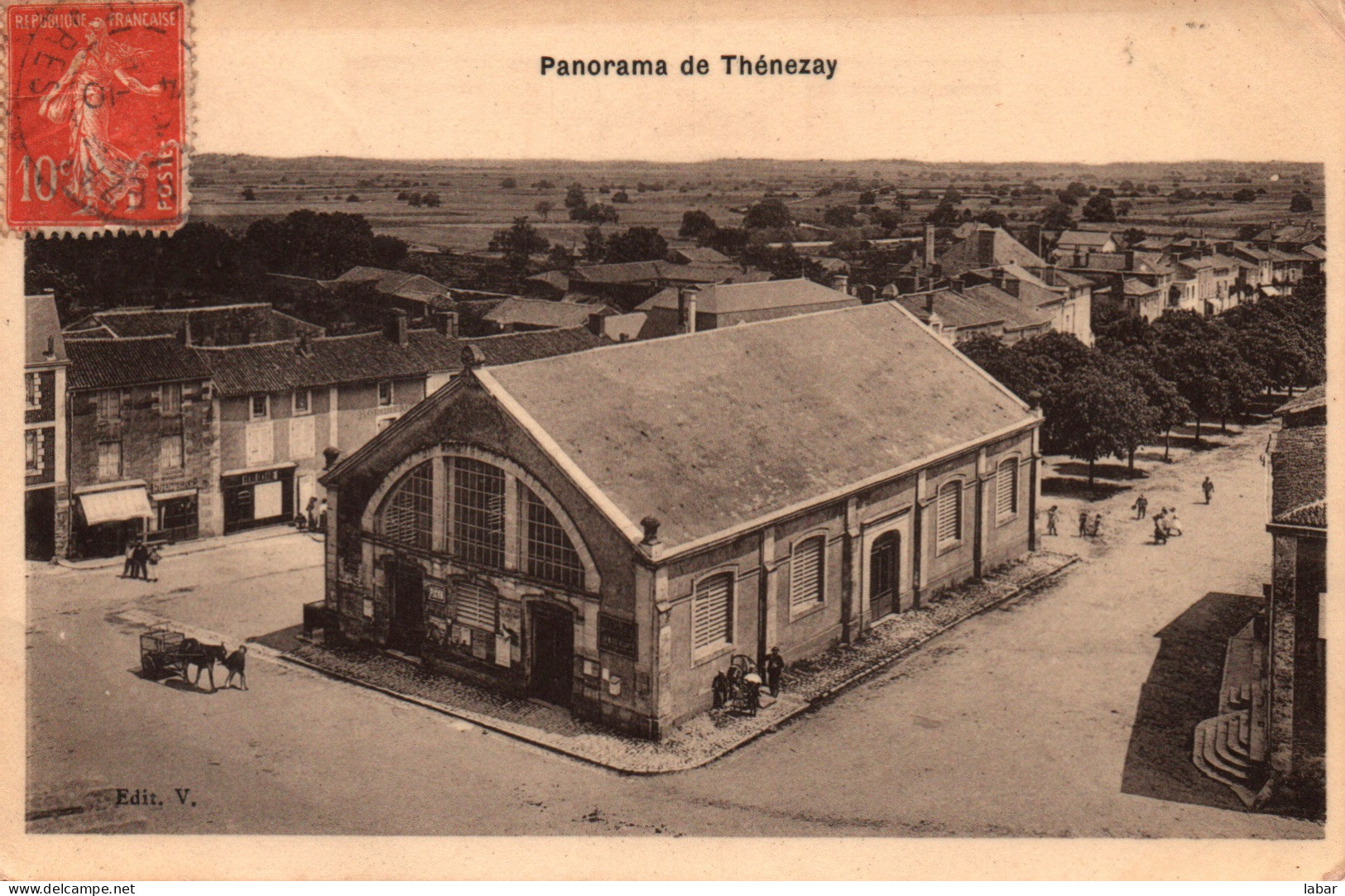CPA THENEZAY PANORAMA EDIT V 1908 PHOTO  - Thenezay