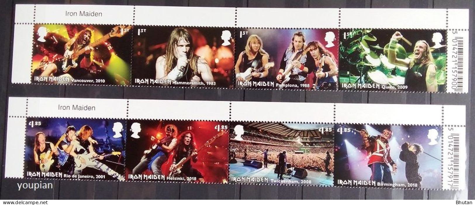 Great Britain 2023, Music Giants VII - Iron Maiden, Two MNH Stamps Strips - Zonder Classificatie