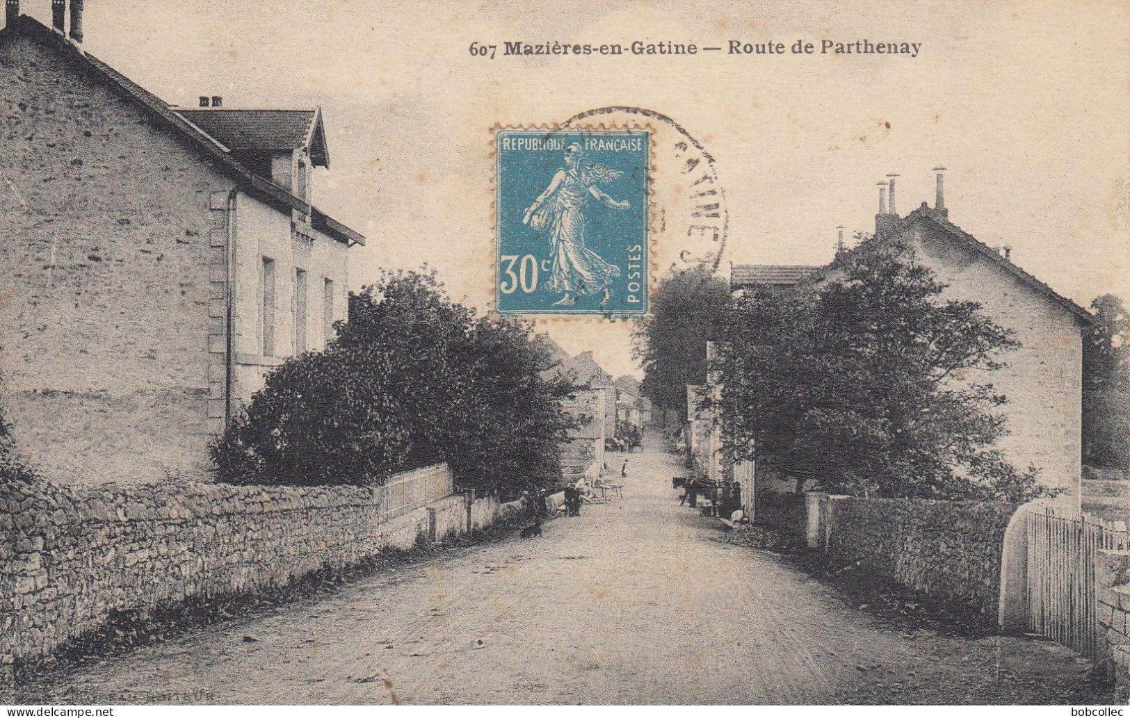 MAZIERES-en-GATINE (Deux-Sèvres): Route De Parthenay - Mazieres En Gatine