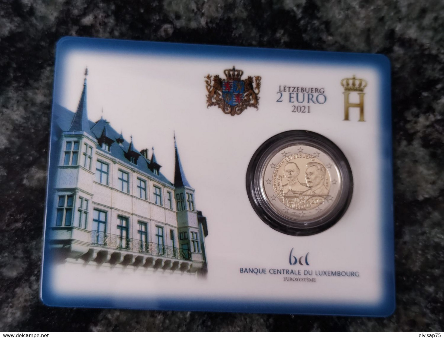 2 Euro CC Luxemburg Luxembourg 100 Years Birthday Grand Duke Jean 2021 BU Coincard Bridge Mint Mark - Luxemburgo
