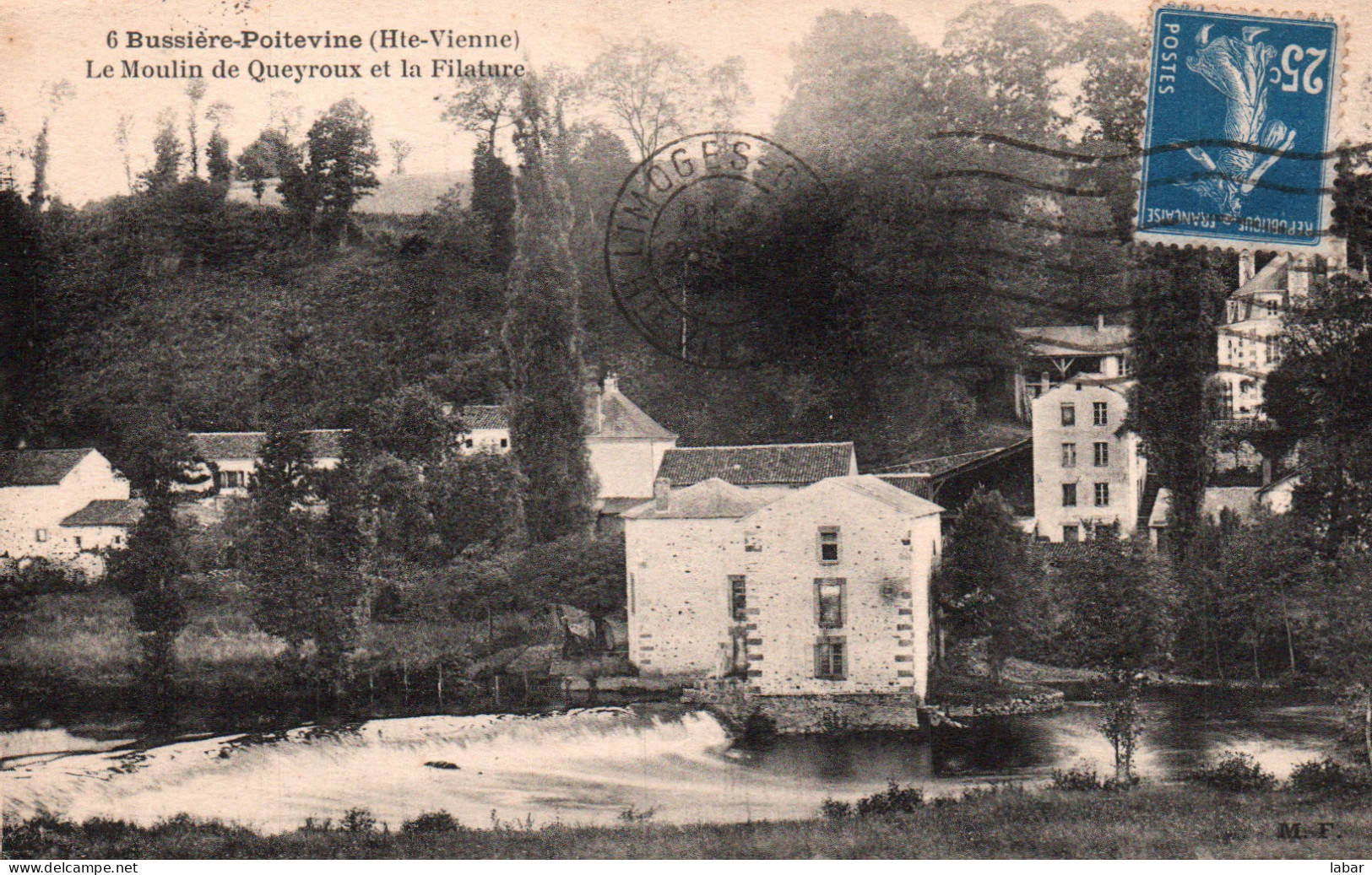 CPA BUSSIERE POITEVINE - LE MOULIN DE QUEYROUX ET LA FILATURE  - Bussiere Poitevine