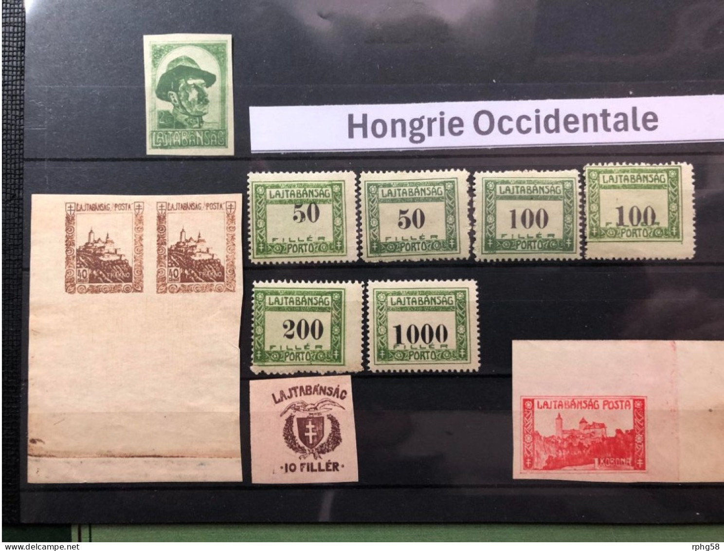 Lot Timbres Hongrie Occidentale - West Hungary - Otros & Sin Clasificación