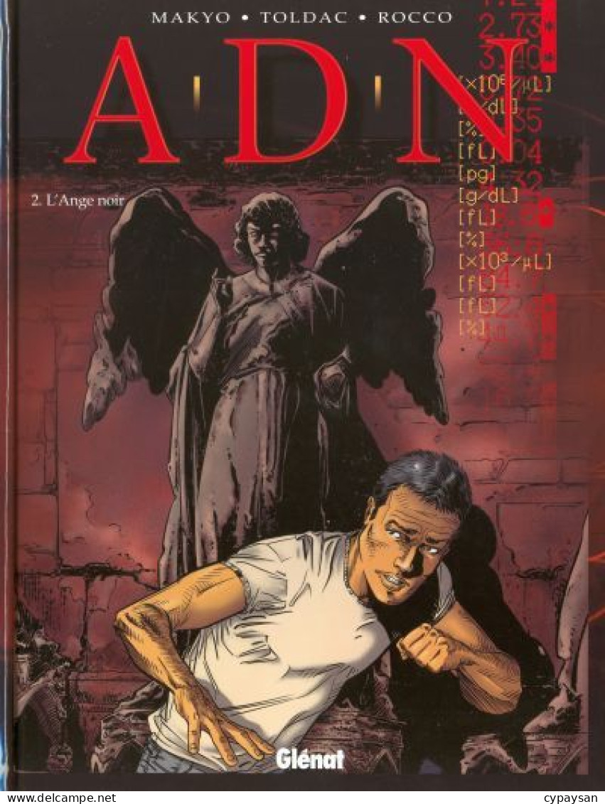 A.D.N. ADN 2 L'ange Noir EO DEDICACE BE Glénat 11/2004 AToldac Rocco (BI3) - Opdrachten