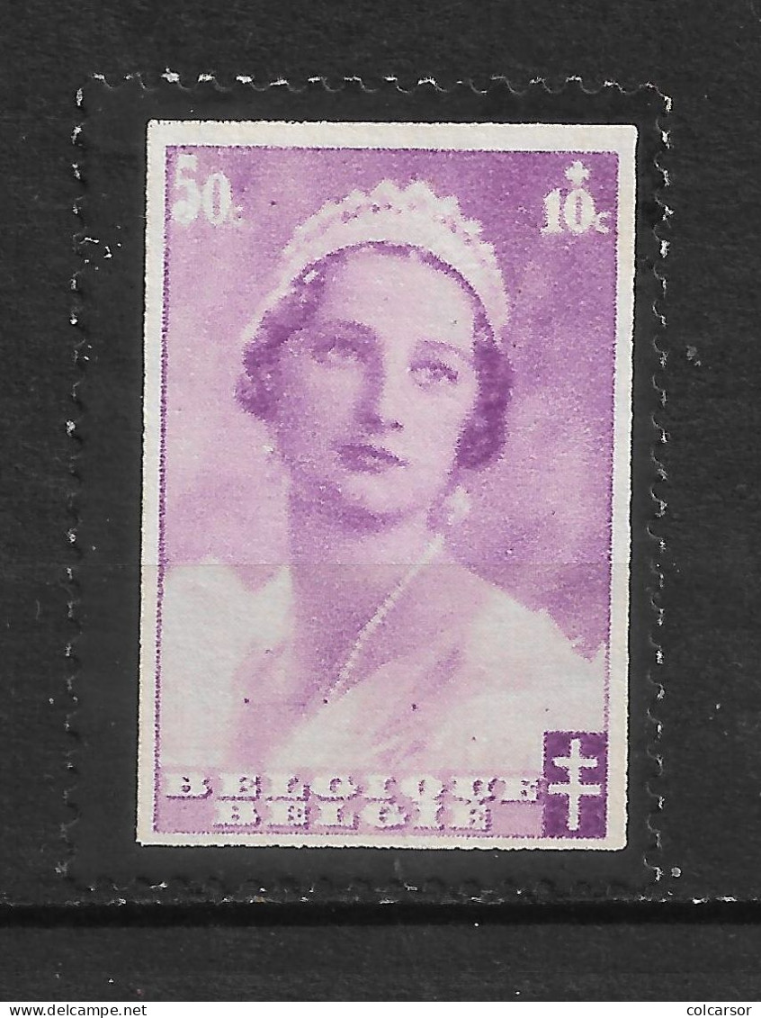 BELGIQUE ,N °414 " REINE ASTRID " - 1936-1957 Open Kraag