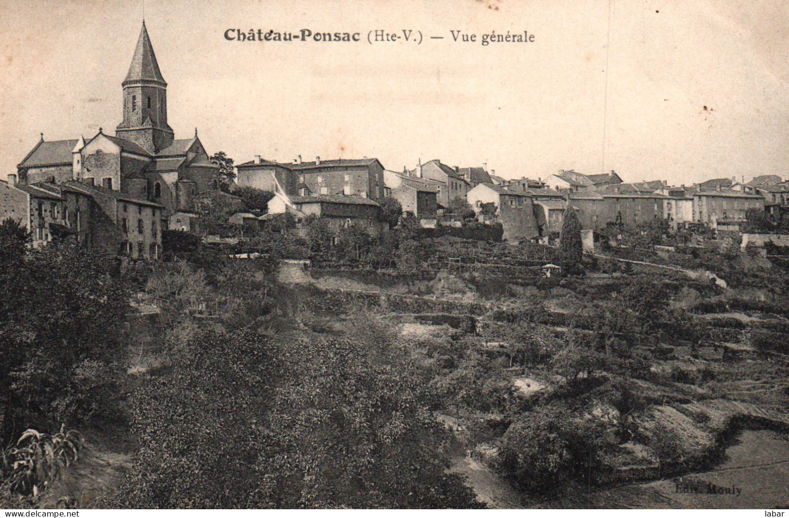 CPA HAUTE VIENNE 87 / CHATEAU PONSAC VUE GENERALE  - Chateauponsac