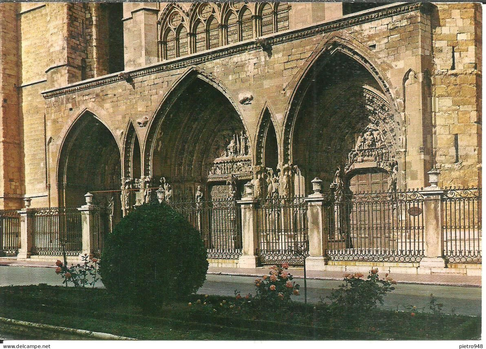 Leon (Castilla Y Leon, Spagna) Catedral, Detalle Del Portico, Cathedral, Portico Detail, Cathedrale, Detail Du Portique - León