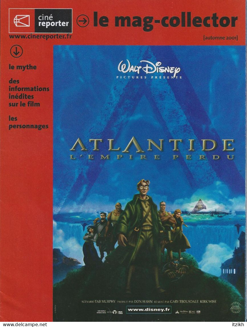 L'Atlantide L’Empire Perdu Walt Disney Noël 2001 Livret De 12 Pages Etat Neuf - Bioscoopreclame