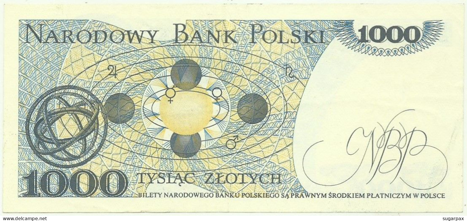 POLAND - 1000 Zlotych - 1982 - Pick 146.c - Série GM - Narodowy Bank Polski - 1.000 - Pologne