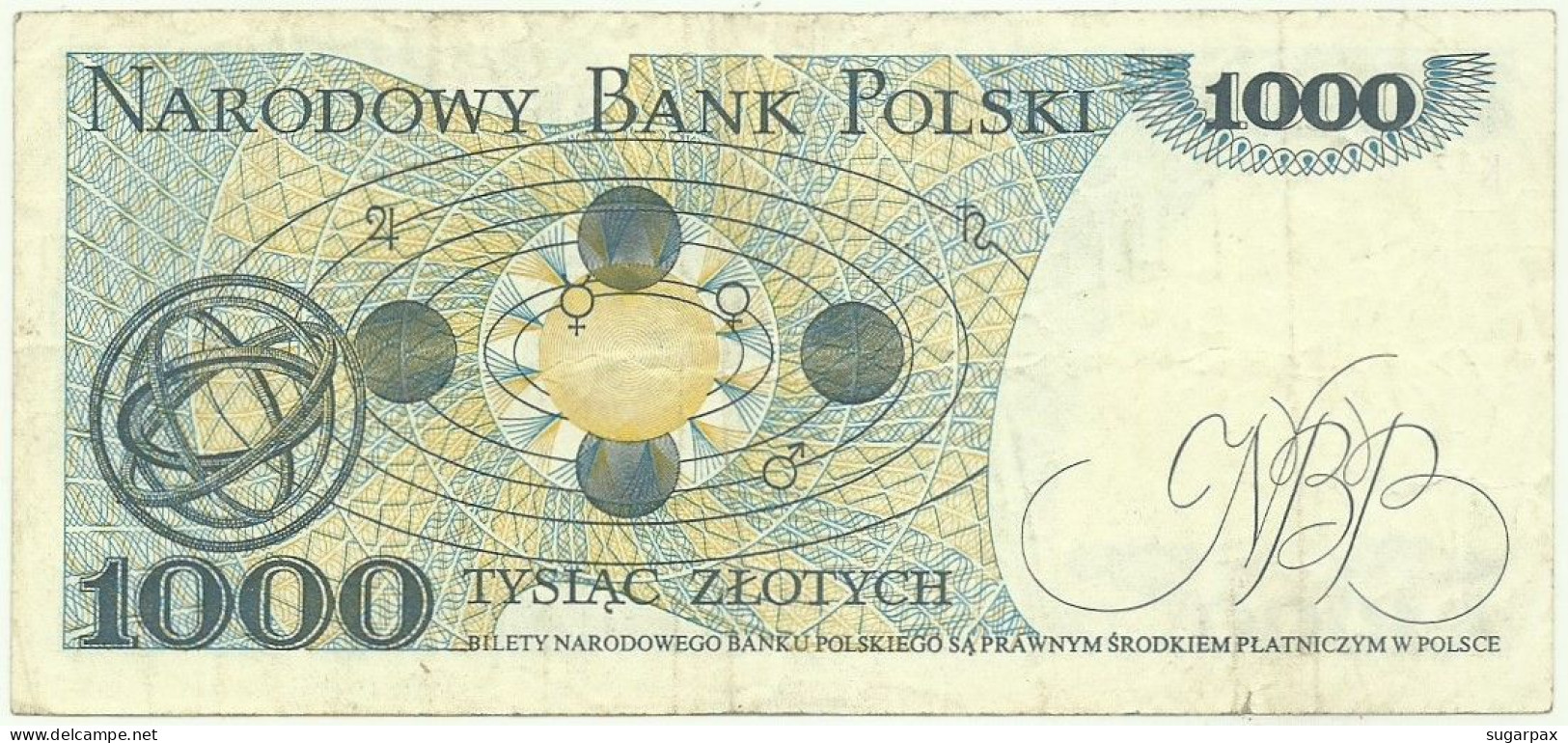 POLAND - 1000 Zlotych - 1982 - Pick 146.c - Série GT - Narodowy Bank Polski - 1.000 - Poland