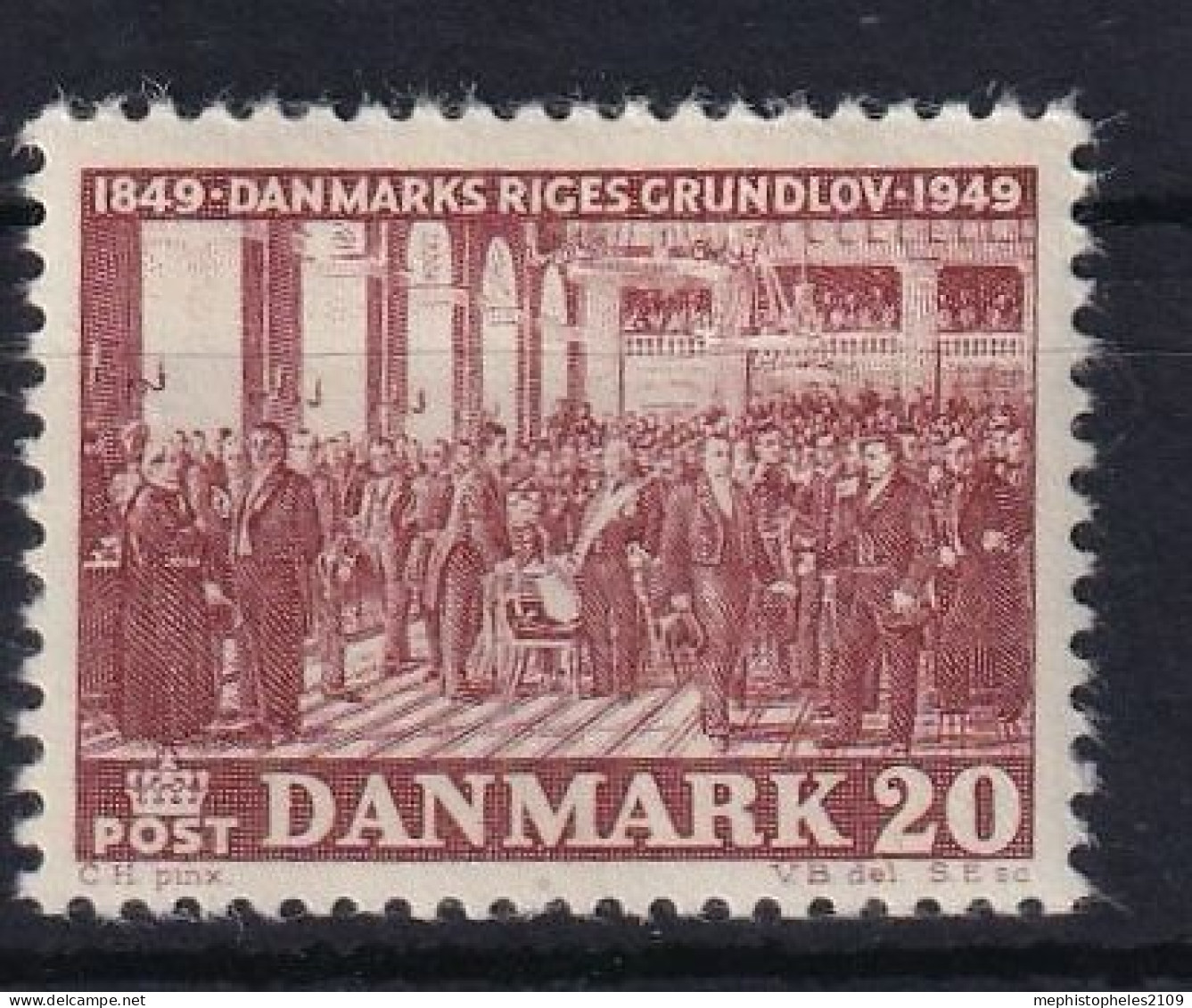 DENMARK 1949 - MNH - Mi 319 - Nuevos