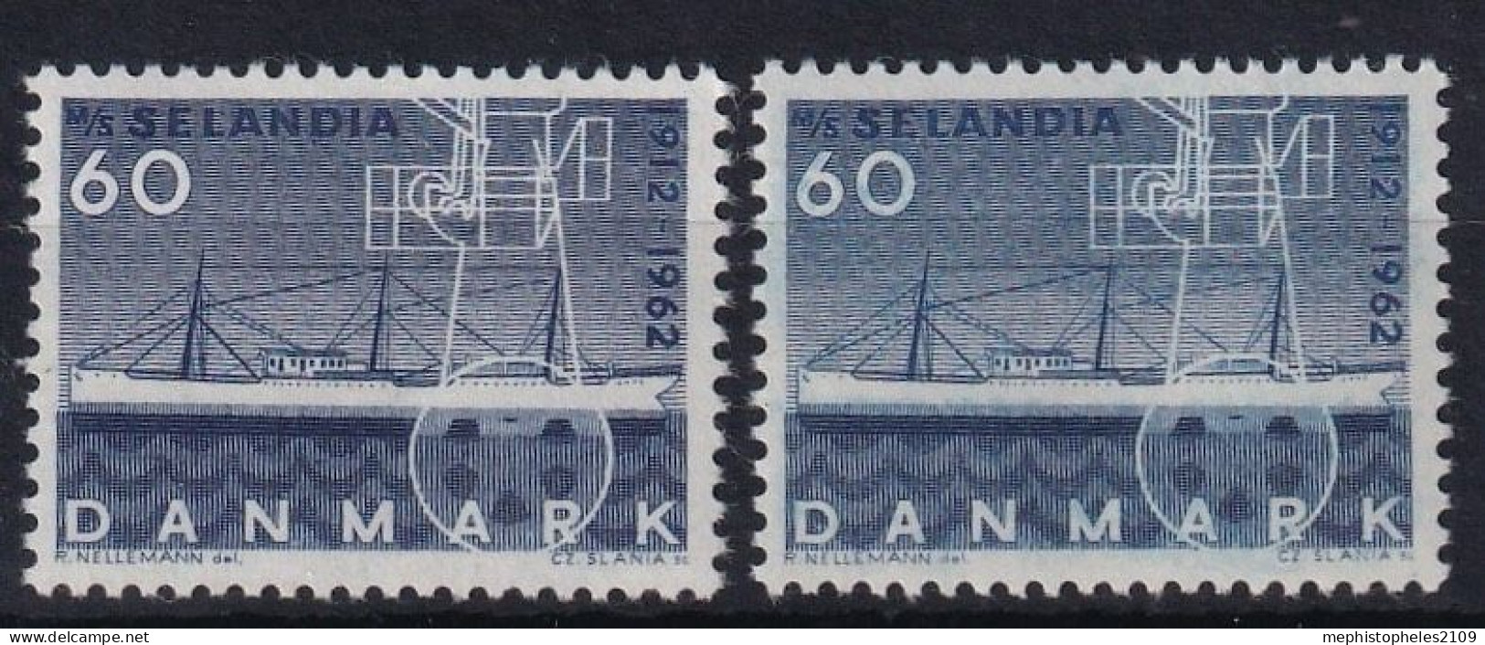 DENMARK 1962 - MNH - Mi 406x, 406y - Unused Stamps