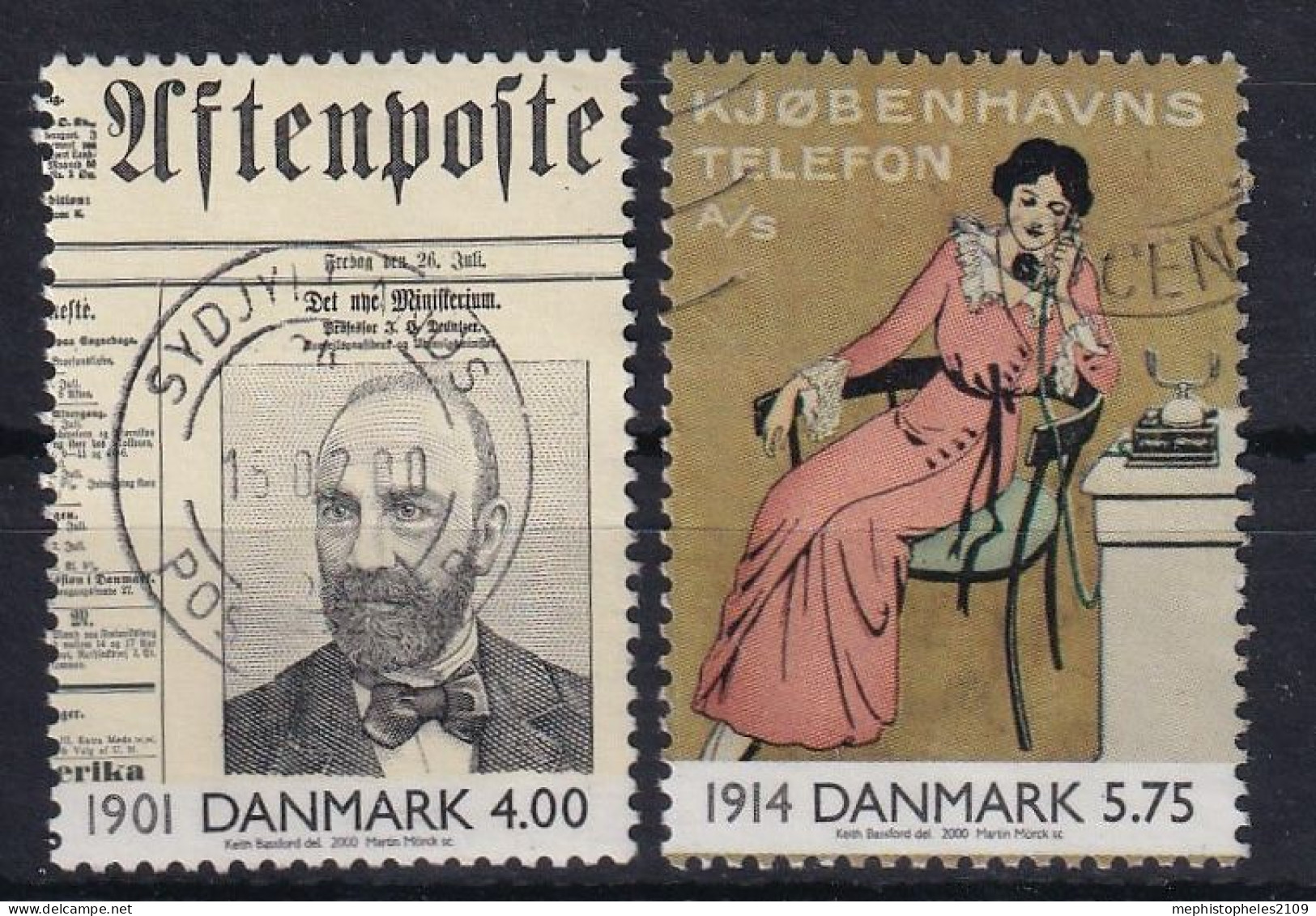 DENMARK 2000 - Canceled - Mi 1234, 1237 - Gebraucht