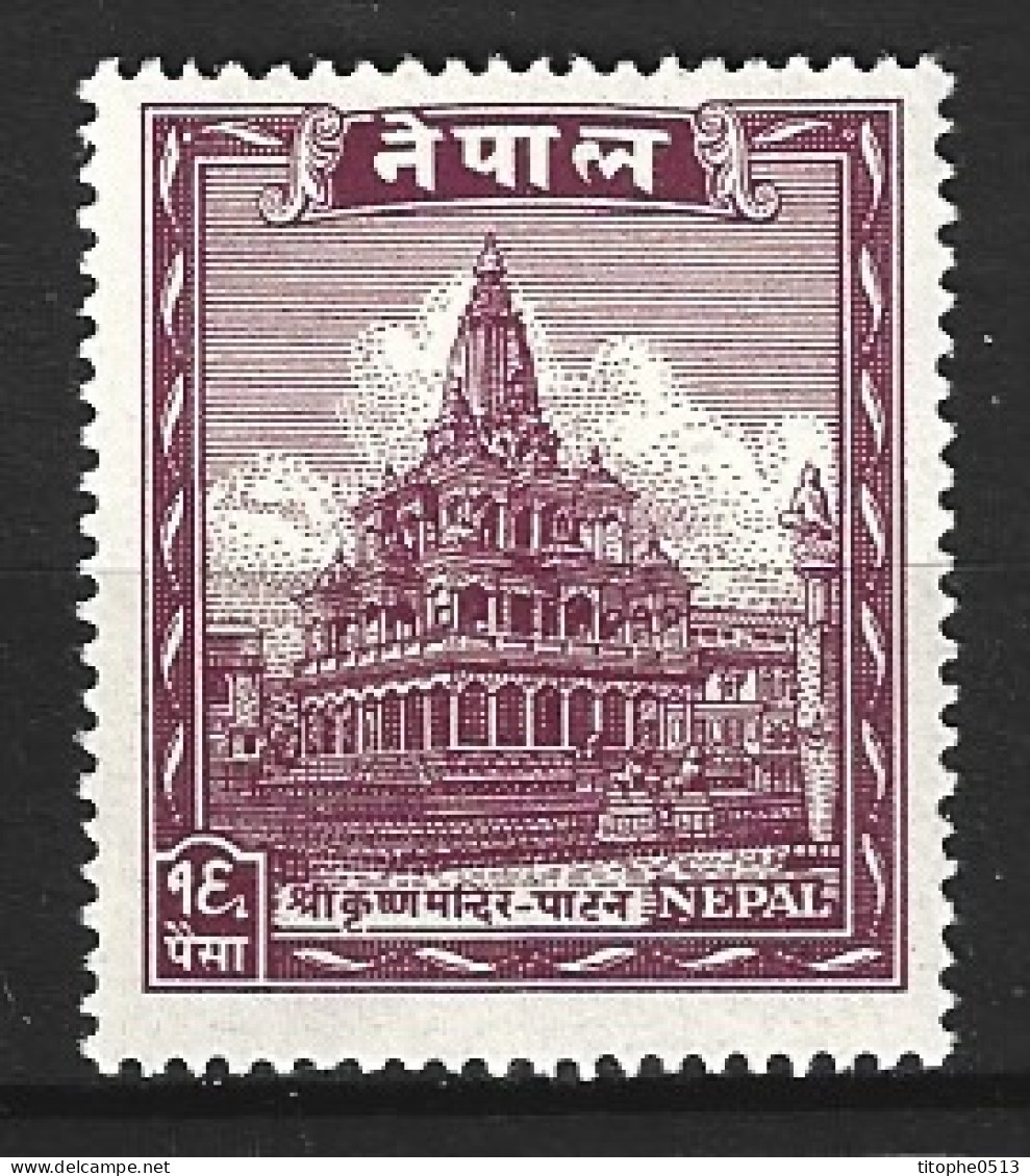 NEPAL. N°44 De 1949. Temple. - Induismo