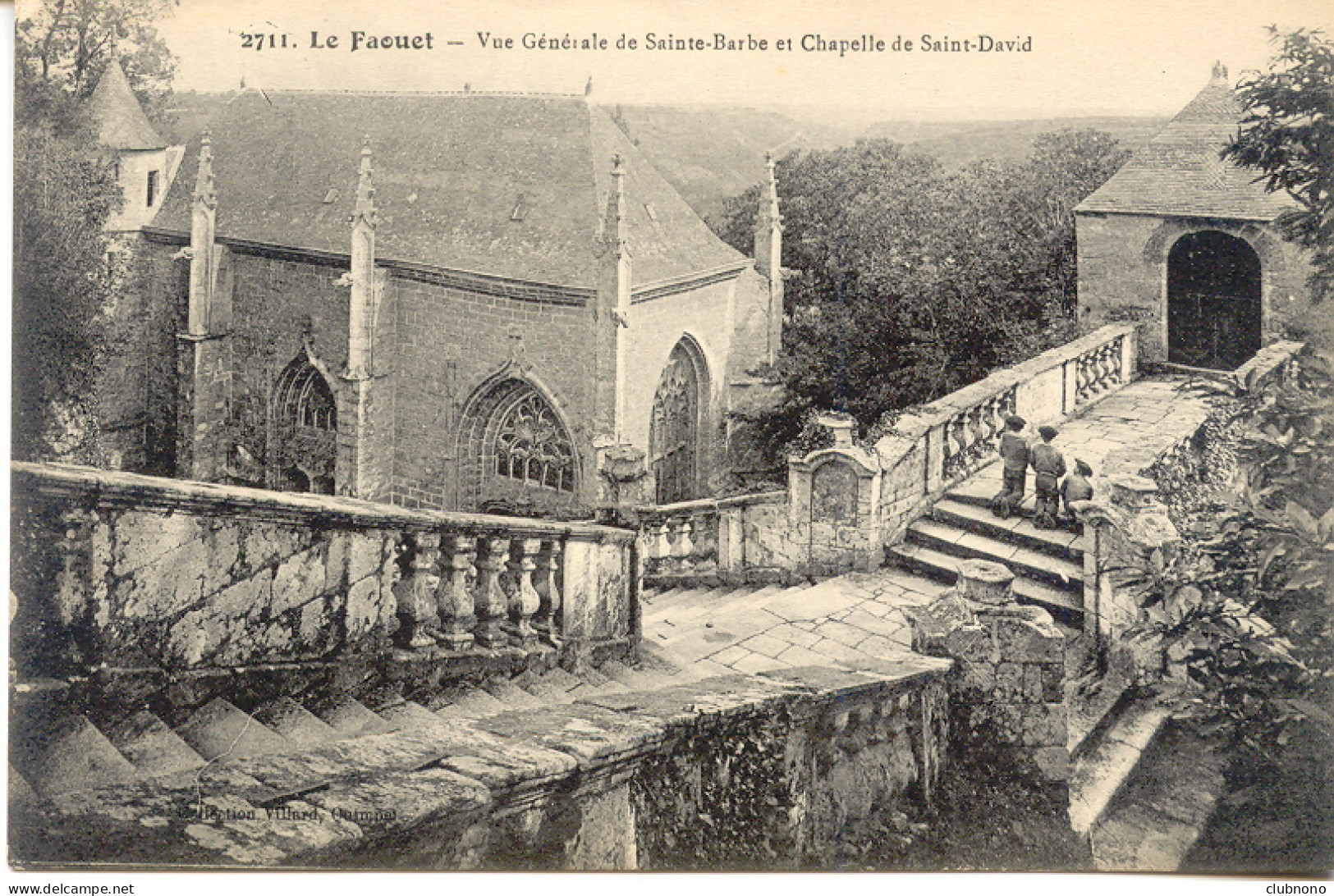 CPA - LE FAOUET - VUE GENERALE DE SAINTE-BARBE ET CHAPELLE SAINT-DAVID - Faouët