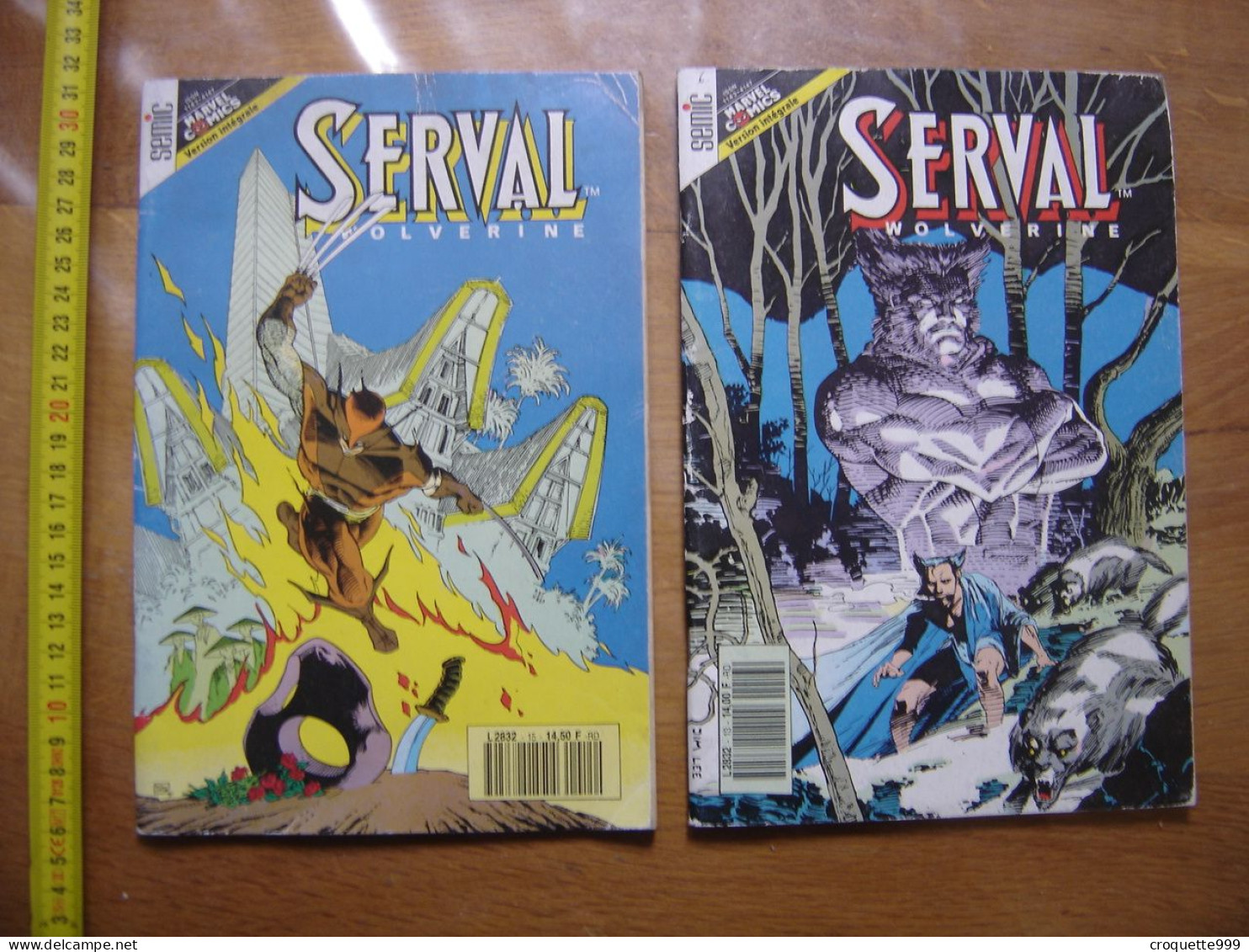 1992 SERVAL Wolverine 13 Et 15 LOT De 2 MARVEL Comics - Collections