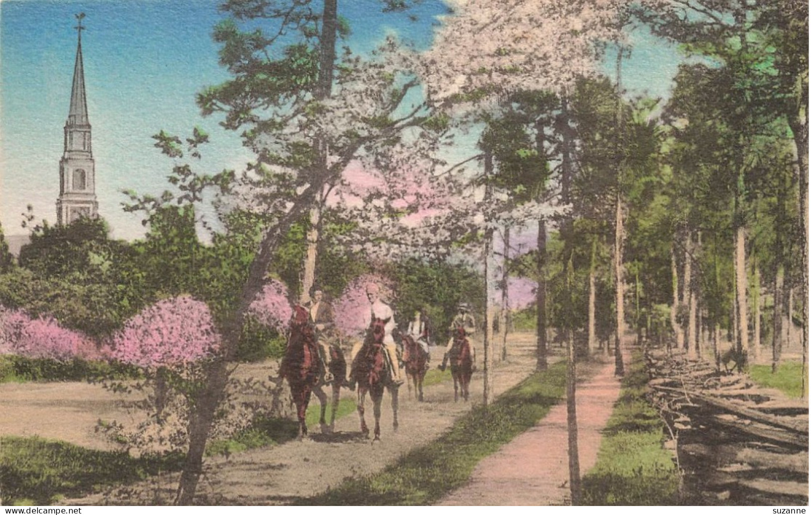 PINEHURST N.C. Riders Near Village Chapel - Other & Unclassified