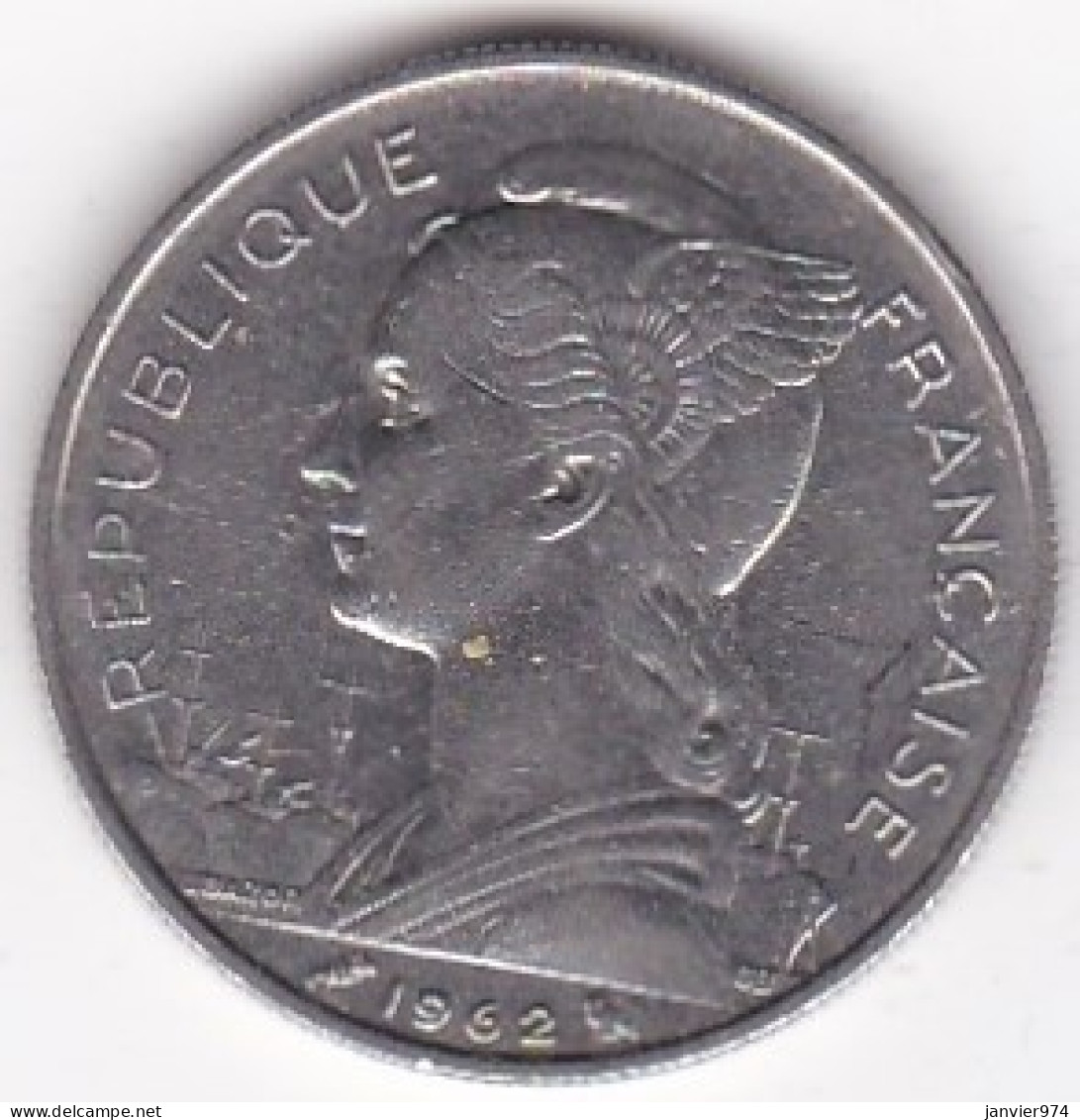 Ile De La Réunion 50 Francs 1962 En Nickel , Lec# 99 - Reunión