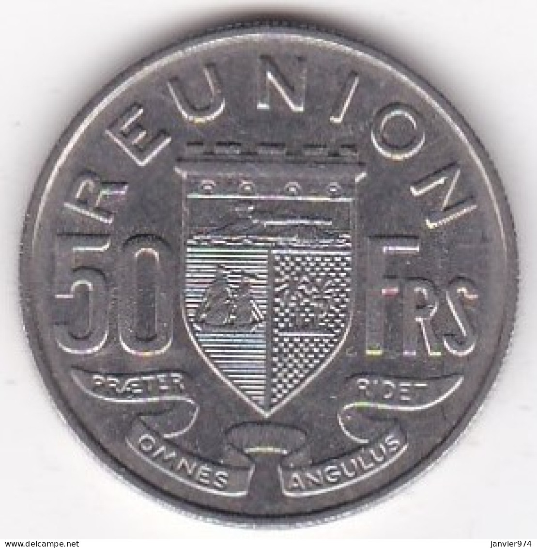 Ile De La Réunion 50 Francs 1962 En Nickel , Lec# 99 - Reunión