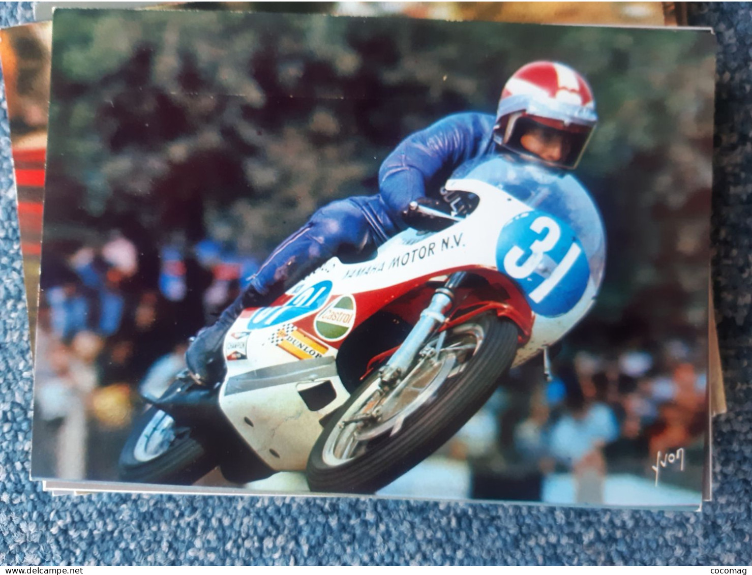 Moto YAMAHA 250 RODNY GOULD   SACHSENRING 12 JUILLET 1970 - Motorcycle Sport