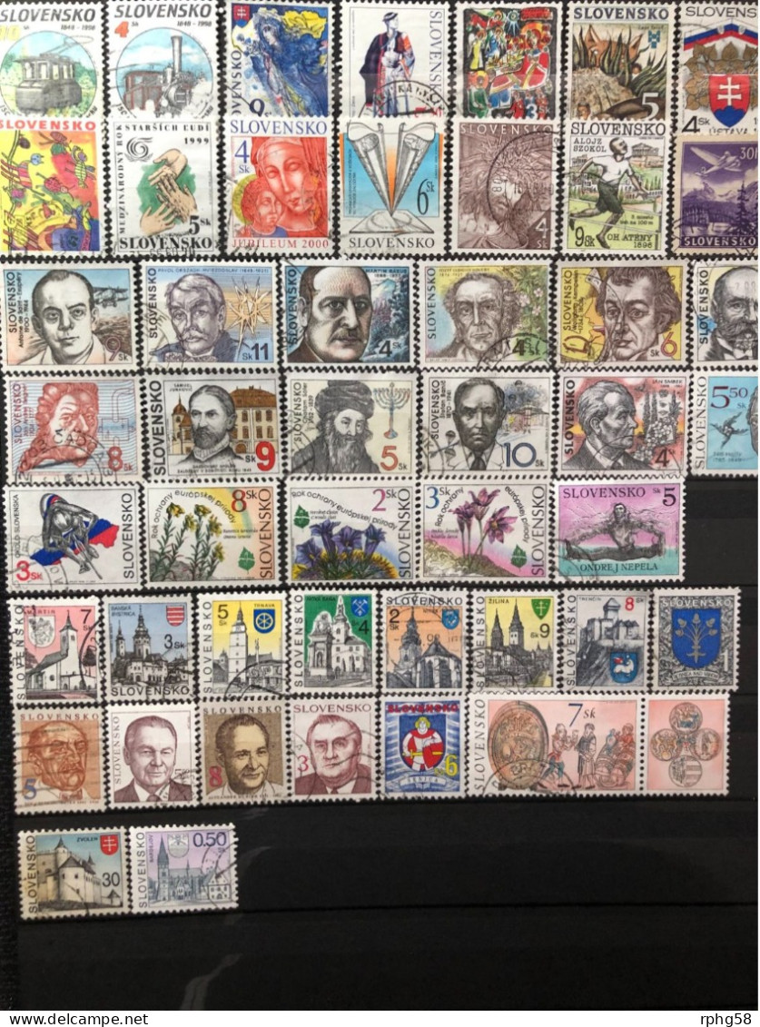 LOT Timbres Slovaquie - Collections, Lots & Séries