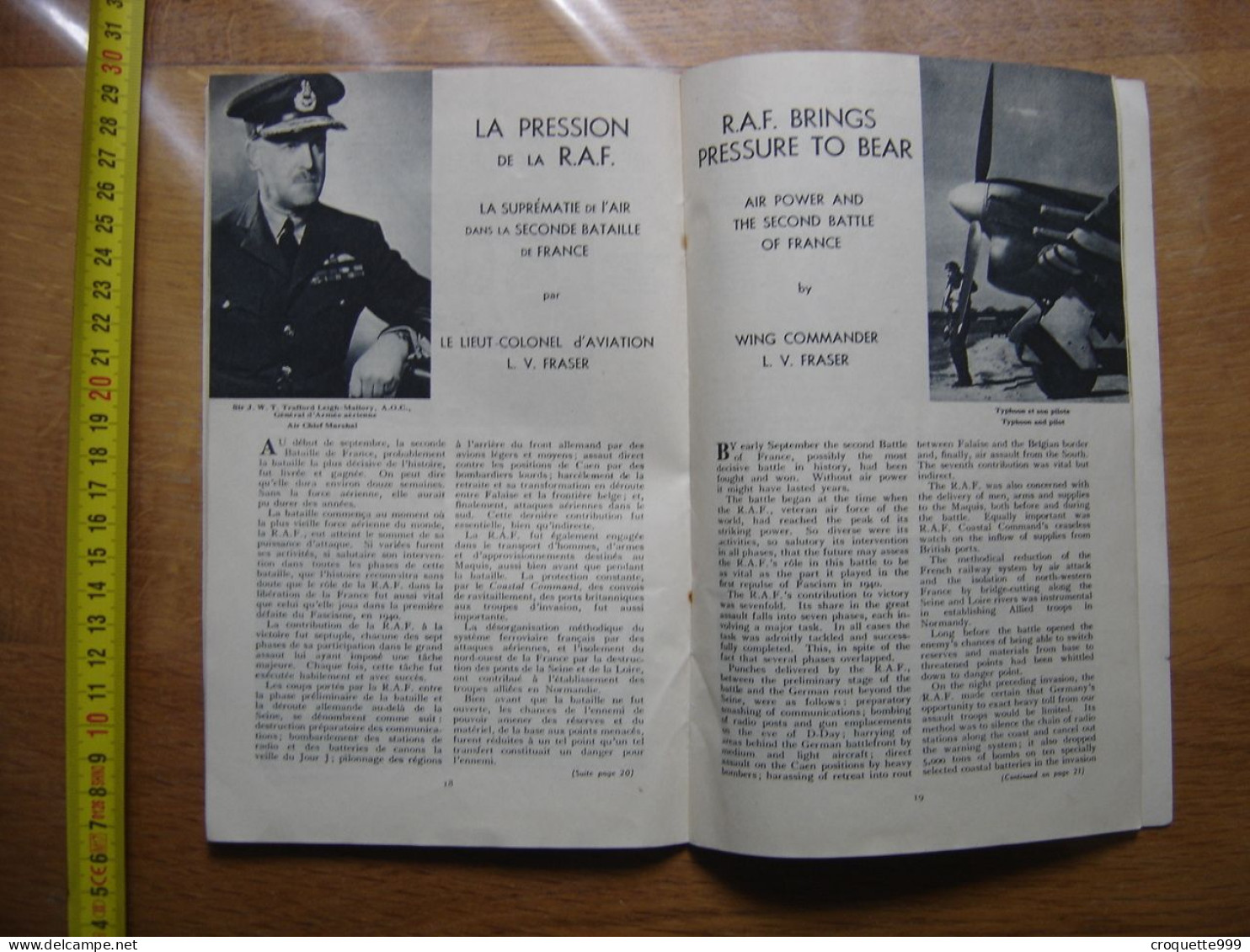 1944 ENTENTE 33 La Grande Bretagne Dans La Bataille De France WWII WW2 - Andere & Zonder Classificatie