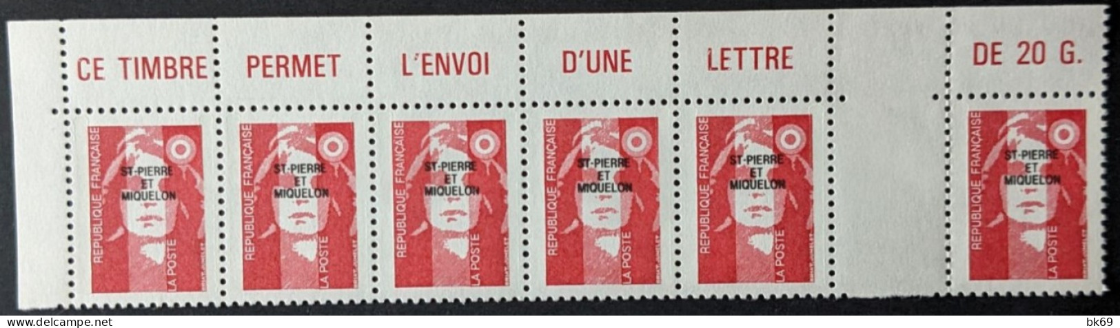 578** X6, Briat Haut De Feuille Avec Inscriptions Et Interpanneau Sous Faciale - Unused Stamps