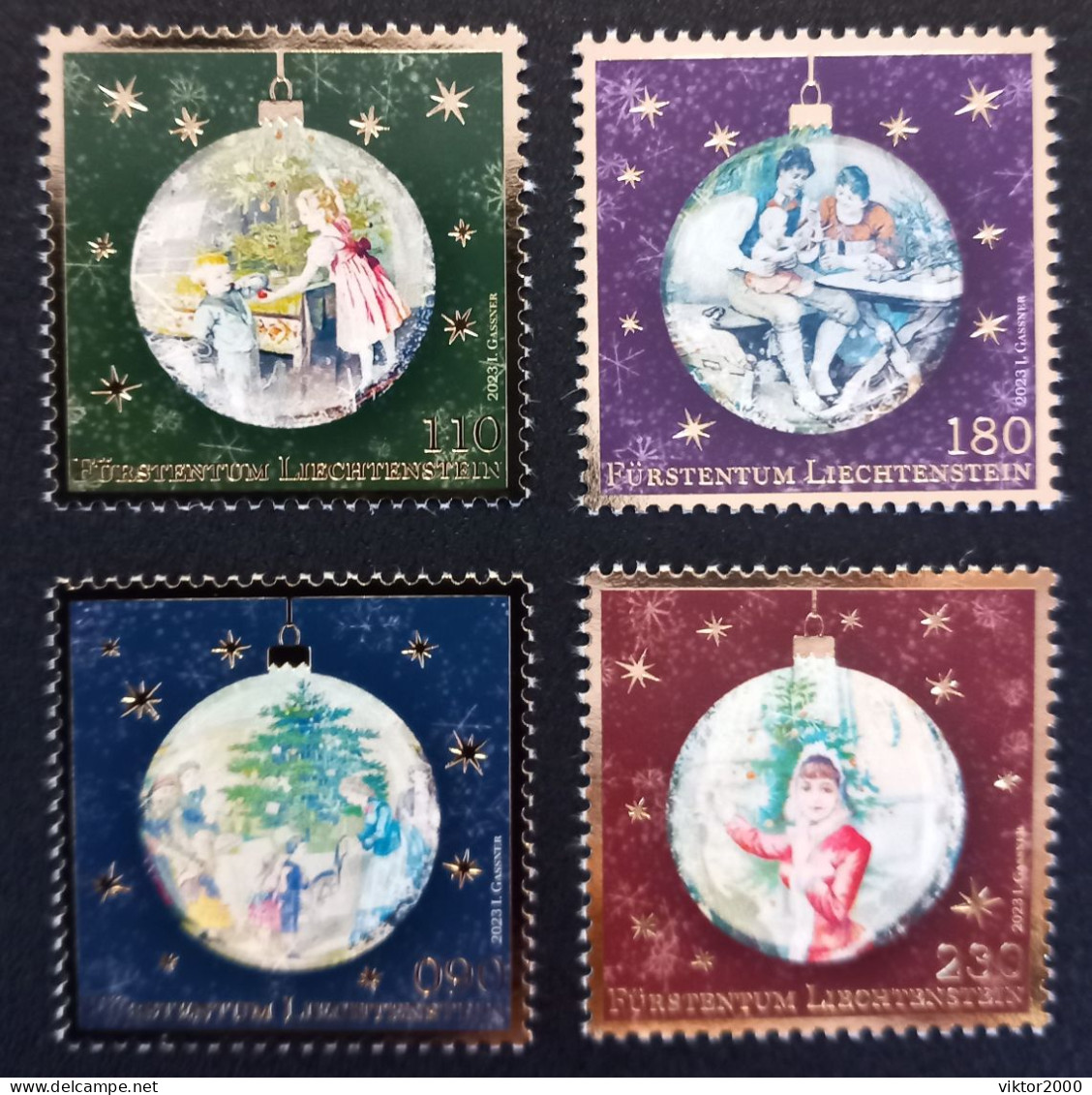 Liechtenstein MNH (**) 2023 Christmas  Mi. 2107-2110 - Unused Stamps